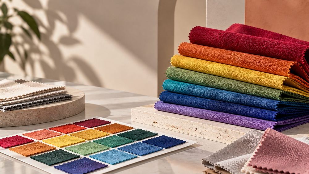Dyed fabric shade spectrum by Alok Industries